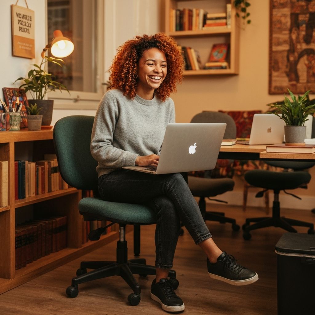 Startup founder working